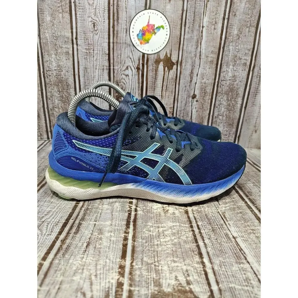 Asics Gel-Nimbus 23 Women's Size 8 Running Shoes Blue Black 1012A885 - Picture 5 of 8